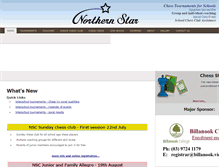 Tablet Screenshot of northernstarchess.com